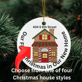 First Christmas in a New Home Custom Christmas Ornament