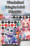 Alice in Wonderland Pringles Can Label Printable – Onederland Birthday Party Favor