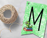 Bookworm Back to School Pennant Banner