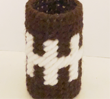 Football Laces Napkin Ring Plastic Canvas Pattern