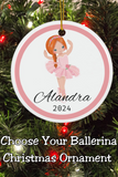 Ballerina Custom Christmas Ornament