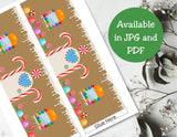 Gingerbread House Pringles Can Label Printable – Kids Christmas Party Favor
