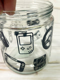 Eat Sleep Game Repeat Video Gamer Candy Jar