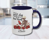 Good Day to Read a Bad Book Lovers Personalized Mug