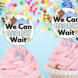 We Can Bearly Wait Cupcake Topper Printable