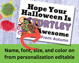 TURTLEY Awesome Halloween Canva Template Bag Topper Printable
