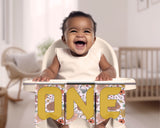 Boho Floral Digital Pennant Banner Canva Template