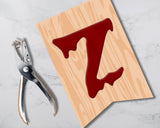 Bloody Wall Halloween Party Pennant Banner Printable