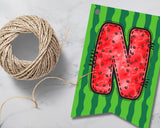 Watermelon Pennant Banner Printable