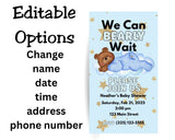 We Can Barely Wait Editable Digital Invitation