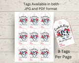 Cowbells Ring Country Christmas Gift Tag Printable
