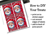 Santas Polar Punch Capri Sun Label