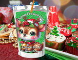 Reindeer Capri Sun Labels – Printable Christmas Drink Pouch Stickers for Kids