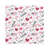 Valentine Love and Hearts Napkins 4 piece set