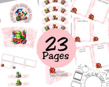 Bookworm Back to School Breakfast Printable Set