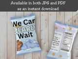 We Can Bearly Wait Chip Bag Canva Template