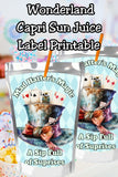Vintage Alice in Wonderland Capri Sun Printable Label