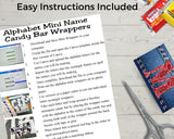 Cowboy Red Bandana Alphabet Hershey Candy Bar Wrapper Printable