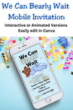 We Can Barely Wait Editable Digital Invitation