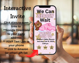We Can Barely Wait Editable Digital Invitation