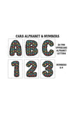 Cars Alphabet Clipart Set
