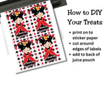 Alice in Wonderland Capri Sun Printable Labels