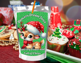 Reindeer Capri Sun Labels – Printable Christmas Drink Pouch Stickers for Kids