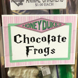 Chocolate Frogs Honeydukes Printable Bag Toppers