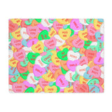 Conversation Candy Hearts Placemat, 1pc