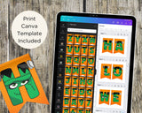 Frankenstein Monster Halloween Pennant Banner Printable