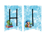 Bookworm Back to School Pennant Banner