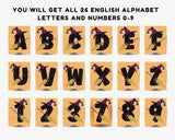 Chevron Witch Halloween Pennant Banner Printable