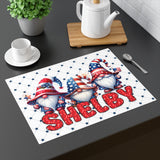 Patriotic Gnomes Custom placemat for 4th of July