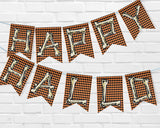Halloween Bones Pennant Banner Canva Template