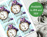Vintage Alice in Wonderland Capri Sun Printable Label
