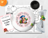 Bookworm Back to School Breakfast Printable Set