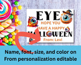 Eye Halloween Canva Template Bag Topper Printable