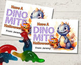 Dinomite Halloween Bag Topper Canva Template Printable