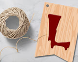 Bloody Wall Halloween Party Pennant Banner Printable