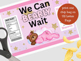 We Can Bearly Wait Chip Bag Canva Template