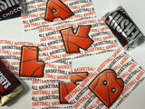 Basketball Alphabet Hershey Candy Bar Wrapper Printable