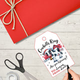 Cowbells Ring Country Christmas Gift Tag Printable