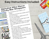 Easter Bunny Ears Alphabet Hershey Candy Bar Wrapper Printable