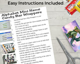 Dragon Alphabet Hershey Candy Bar Wrapper Printable