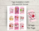 Funny Food Puns We Go Together Like Class Valentine Gift Tag Printable