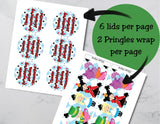Alice in Wonderland Pringles Can Label Printable Onederland Party Favor