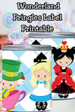 Alice in Wonderland Pringles Can Label Printable Onederland Party Favor