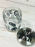 Eat Sleep Game Repeat Video Gamer Candy Jar