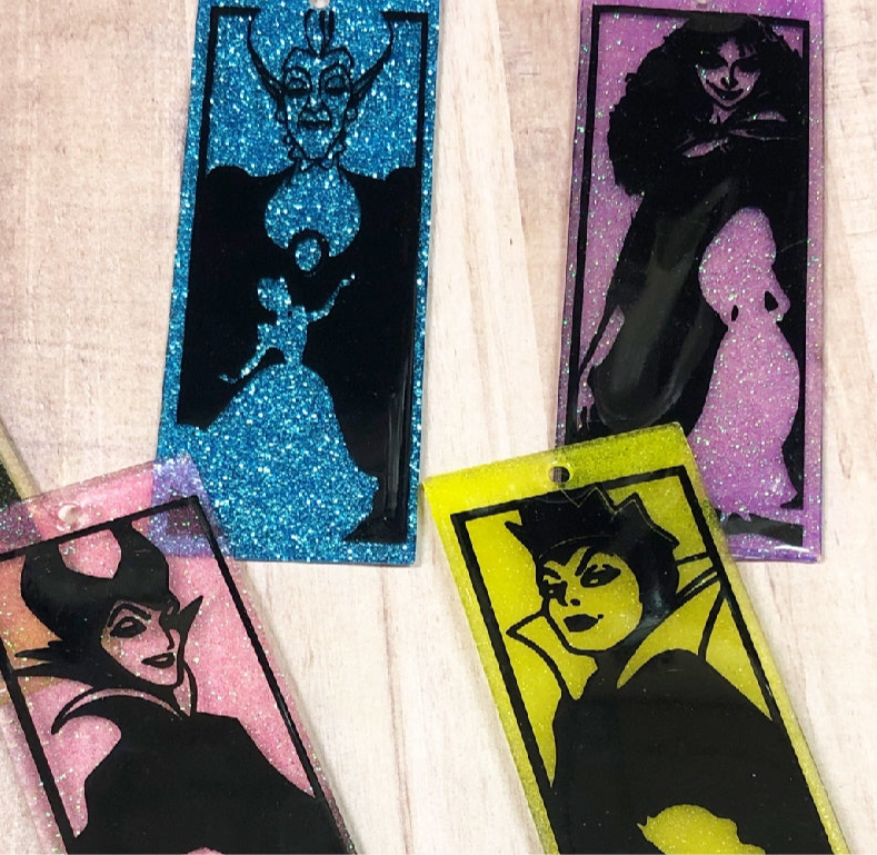 Fairy Tale Villain Glitter Bookmarks