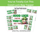 Youve Toad-ly Got This Good Luck Candy Bag Topper Printable